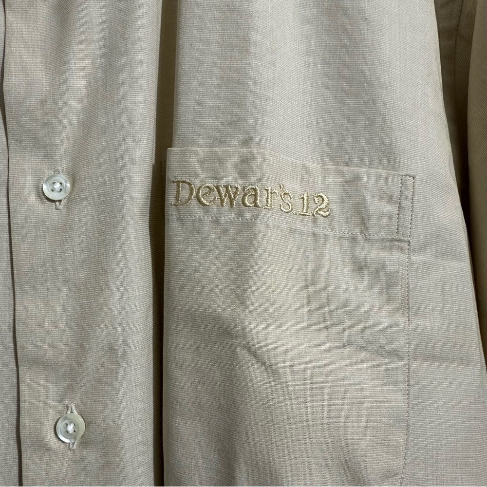Brooks Brothers Dewars 12 Scotch Shirt Yellow Long Sleeve size L never worn